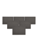 Ritzenhoff & Breker 6er Set Platzmatten Fenya 43 x 30 cm in Grau