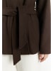DreiMaster Damen Übergangsjacke Aus Wollgemisch in Braun