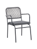 Beliani 4er-Set Gartenstuhl TACENO in Grau