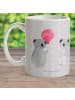 Mr. & Mrs. Panda Reisebecher Koala Luftballon ohne Spruch in Grau Pastell