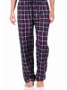 NORMANN Flanell Schlafanzug Hose kariert Baumwolle - 70819 in navy