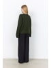 soyaconcept Pullover mit Rundhalsausschnitt und lockerer Passform in Forest Night Melange