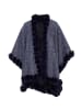 fraully Damen Poncho in Marine