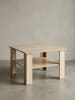 KADIMA DESIGN Couchtisch aus Holz mit kratzfester Beschichtung, 60 kg Belastbarkeit in Beige