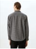 KOTON Shirt in Anthrazit Kariert