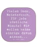 Tassen-Untersetzer Spruch Danke Koch mit Spruch in Lavendeltraum