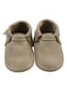 Mepiq Baby Leder-Krabbelschuhe in Hellbraun