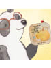 Mr. & Mrs. Panda Bierdeckel Kürbis Maus Design mit Spruch in Weiß