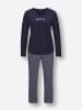 WITT WEIDEN Schlafanzug in marine-bedruckt