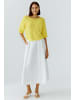 Oui Pullover mit Zopfdetail in Lemon Zest