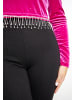 faina Damen Glitzershirt Aus Stretchsamt in Pink