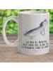 Mr. & Mrs. Panda Kaffeepott Axolotl Schwimmen mit Spruch in Grau Pastell