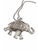 collezione alessandro Lange Kette " Elefant " in altsilber