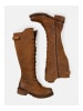 Felmini Wide Fit Stiefel in Dunkelbraun