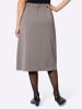 WITT WEIDEN Falten-Rock in taupe-meliert