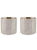 Butlers Blumentopf GOLDIE 2er-Set in Weiß