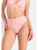 LSCN BY LASCANA Highwaist-Bikini-Hose in rosa bedruckt