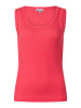 More & More schmales Tank-Top, gerippt in koralle
