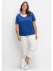 sheego Kurzarmshirt in royalblau