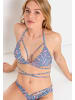 LSCN BY LASCANA Triangel-Bikini-Top in blau bedruckt