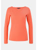 comma T-Shirt langarm in Orange