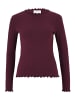 CARTOON Langarm-Shirt mit Kragen in Dark Aubergine