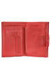 Esquire Primavera Geldbörse Leder 14 cm rot