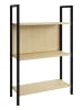 VCM  Holz Metall Stand Regal Büro Bücher Flakos 3fach in Honig-Eiche