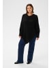 KAFFE curve Poncho KColina Oversize fit in Black Deep