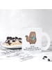 Mr. & Mrs. Panda Glas Katze Dose mit Spruch in Transparent