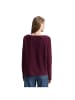 Tom Tailor Sweatshirt in dark red mélange