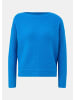 comma Strickpullover langarm in Blau