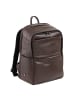 DuDu Sydney Daypack Leder 42 cm Laptopfach in coffee