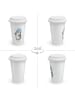 Mr. & Mrs. Panda Coffee To Go Becher Pinguin Duschen ohne Spruch in Weiß