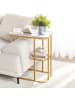 SoBuy Beistelltisch in Gold - (B)50 x (H)58 x (T)30cm