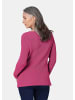 GOLDNER Kurzgröße:  Baumwollpullover mit Patentgrobstrick in pink