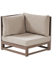 Beliani 3-tlg Sitzgruppe TIMOR in Braun/Grau/Beige
