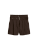 Marc O'Polo Paperbag-Shorts wide in Burnt Coffee