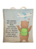 Mr. & Mrs. Panda shopping bag Bär Flugzeug Design mit Spruch in Weiß