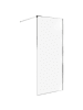 Beliani Duschwand WASPAM in Transparent/Silber - (W) 80 x (H) 190 x (L) 80 cm