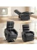 HOMCOM Fernsehsessel-98L x 78B x 110H cm-Dunkelgrau