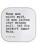 Mr. & Mrs. Panda Glasuntersetzer Wenn man nicht weiß,... mit Spruch in Weiß