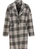 usha BLACK LABEL Damen Glencheck Mantel in Weiss Kariert