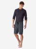 Schiesser Pyjamashorts Mix Relax in eisblau