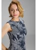 SWING Abendkleid in marine silber - 0001