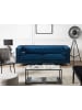 Beliani 3-Sitzer Sofa AVALDSENES in Blau/Silber - (W) 211 x (H) 74 x (L) 82 cm