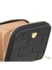DuDu Woven Geldbörse Leder 10 cm in nero rosa