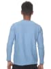 FIOCEO Pullover Rundhals slim fit in hellblau