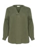KAFFE curve Langarm-Bluse KChella in Grape Leaf