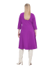 Ulla Popken Jerseykleid in brombeere